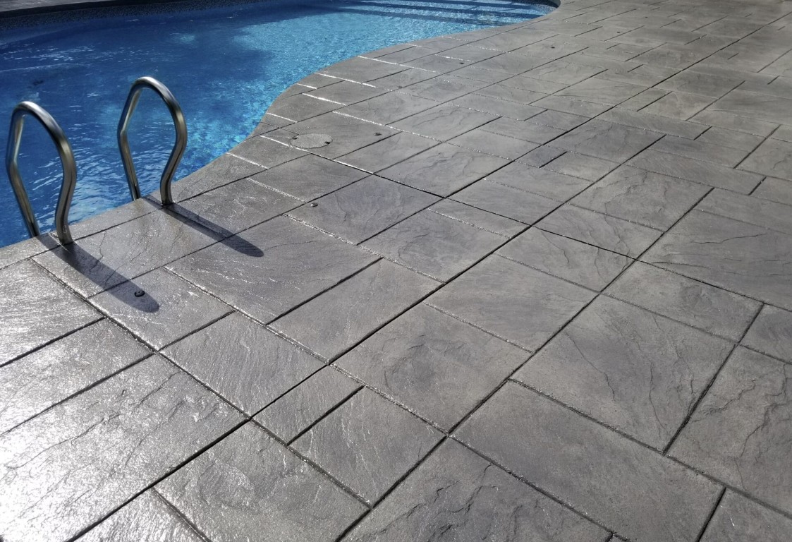 Stamped decorative concrete work in Braintree, MA